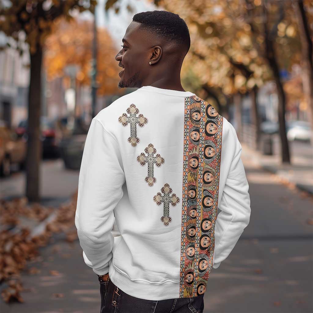Ethiopia Angels Tilet With Cross Sweatshirt
