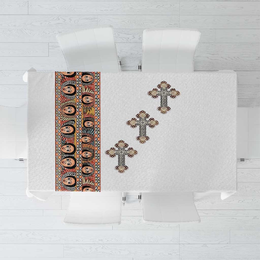 Ethiopia Angels Tilet With Cross Tablecloth