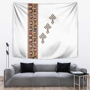 Ethiopia Angels Tilet With Cross Tapestry