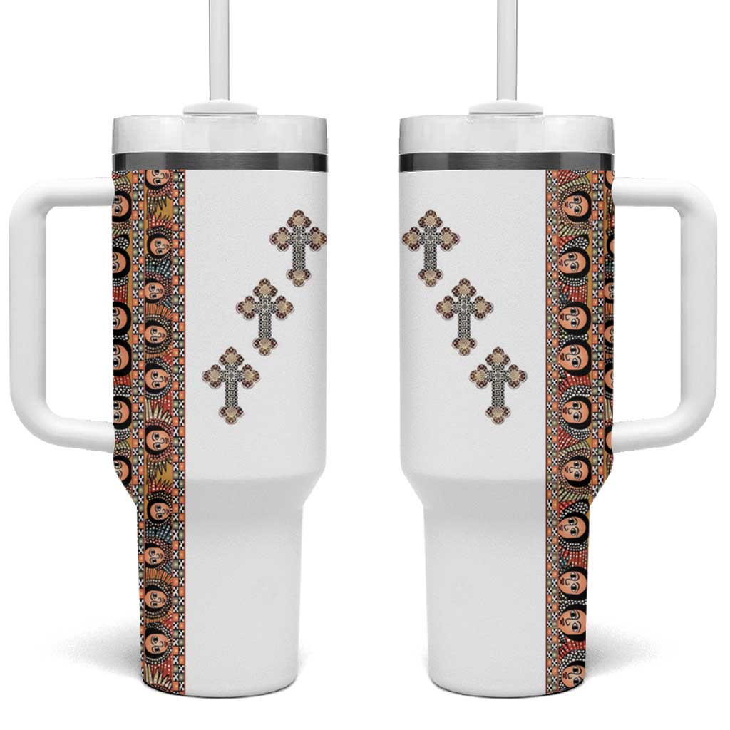 Ethiopia Angels Tilet With Cross Tumbler With Handle
