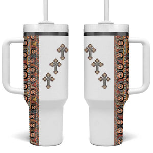 Ethiopia Angels Tilet With Cross Tumbler With Handle