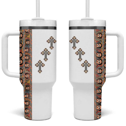Ethiopia Angels Tilet With Cross Tumbler With Handle