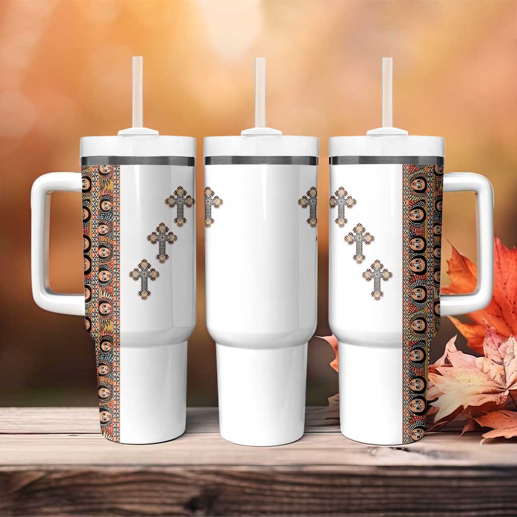 Ethiopia Angels Tilet With Cross Tumbler With Handle