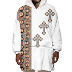 Ethiopia Angels Tilet With Cross Wearable Blanket Hoodie