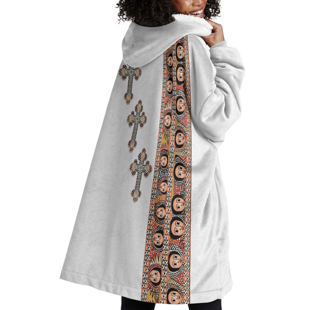Ethiopia Angels Tilet With Cross Wearable Blanket Hoodie