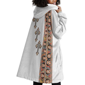 Ethiopia Angels Tilet With Cross Wearable Blanket Hoodie