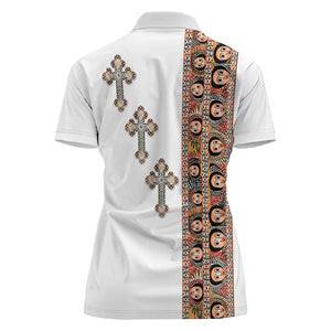Ethiopia Angels Tilet With Cross Women Polo Shirt