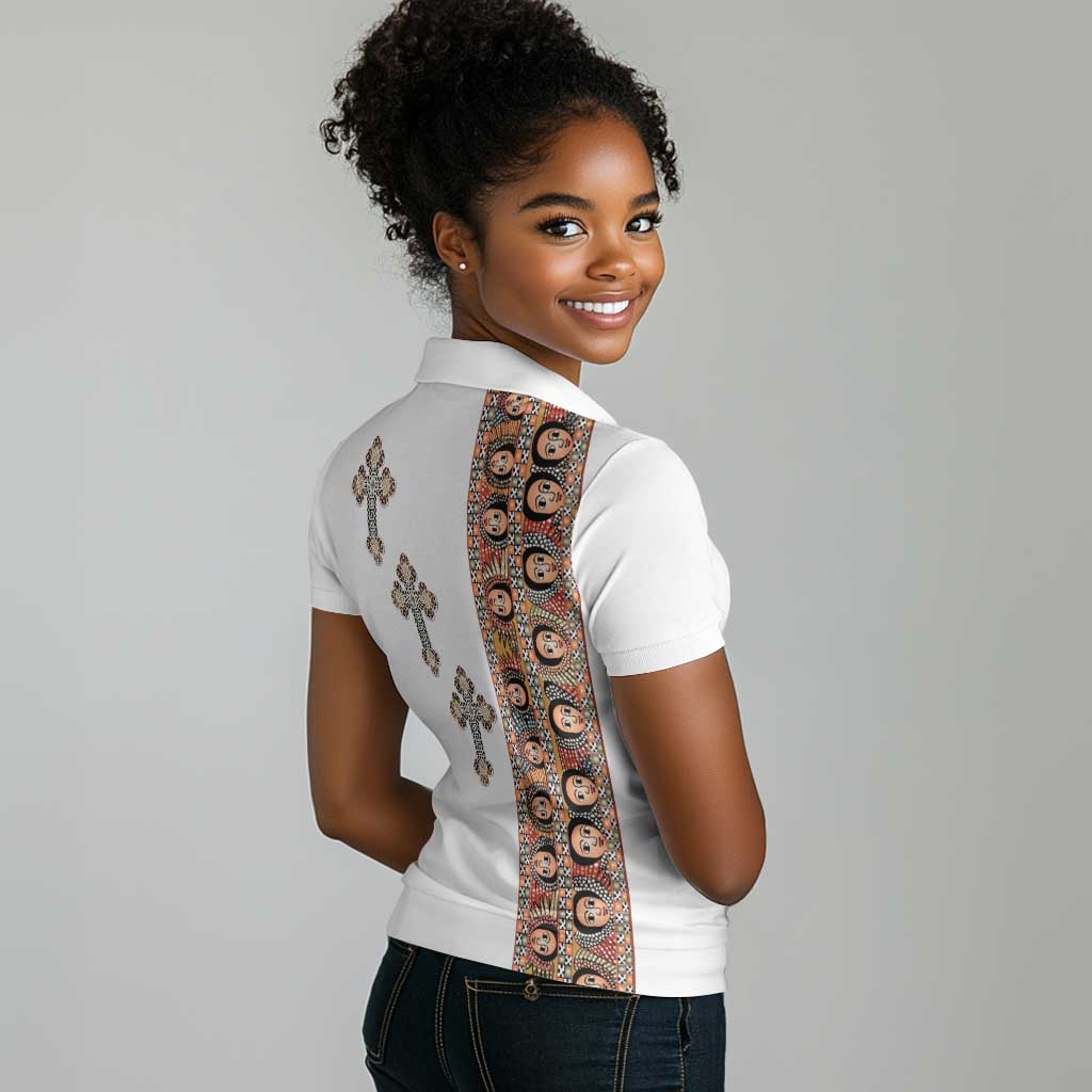 Ethiopia Angels Tilet With Cross Women Polo Shirt