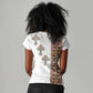 Ethiopia Angels Tilet With Cross Women V-Neck T-Shirt