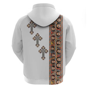 Ethiopia Angels Tilet With Cross Zip Hoodie