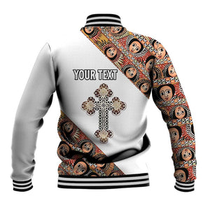 Personalized Ethiopia Baseball Jacket Ethiopian Orthodox Church Angel