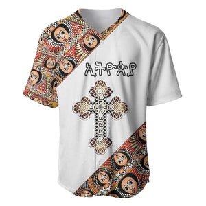 Personalized Ethiopia Baseball Jersey Ethiopian Orthodox Church Angel