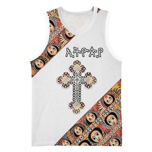 Personalized Ethiopia Basketball Jersey Ethiopian Orthodox Church Angel - African Pride