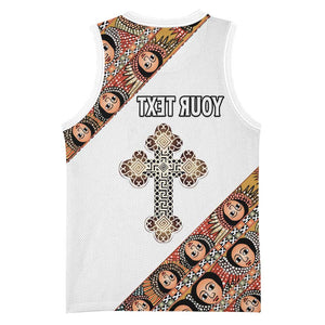 Personalized Ethiopia Basketball Jersey Ethiopian Orthodox Church Angel - African Pride