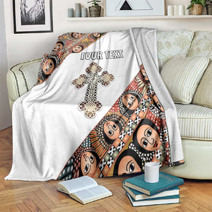 Personalized Ethiopia Blanket Ethiopian Orthodox Church Angel