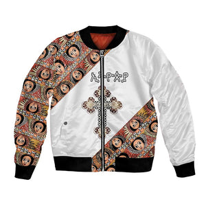 Personalized Ethiopia Bomber Jacket Ethiopian Orthodox Church Angel