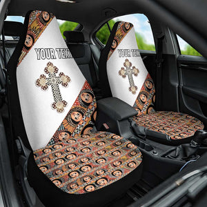 Personalized Ethiopia Car Seat Cover Ethiopian Orthodox Church Angel