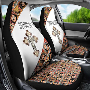 Personalized Ethiopia Car Seat Cover Ethiopian Orthodox Church Angel