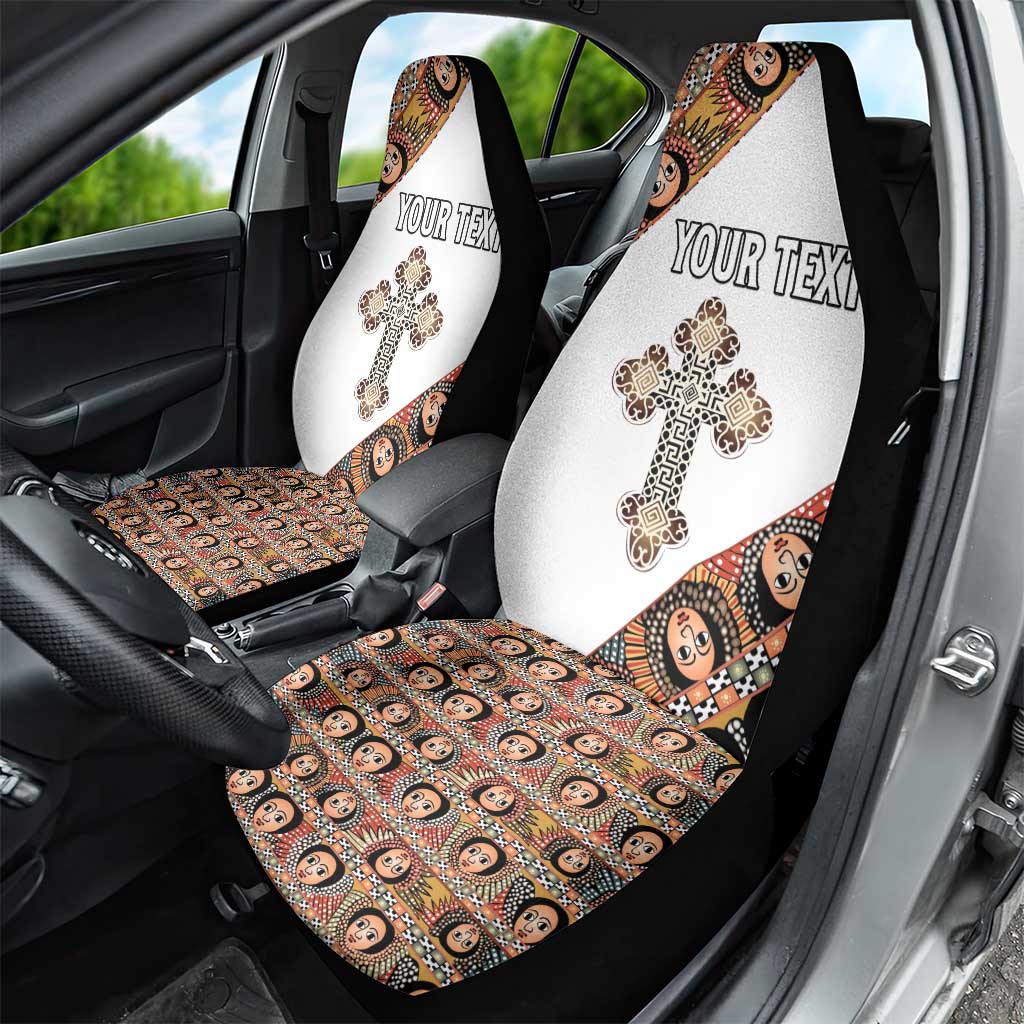 Personalized Ethiopia Car Seat Cover Ethiopian Orthodox Church Angel