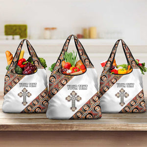 Personalized Ethiopia Grocery Bag Ethiopian Orthodox Church Angel