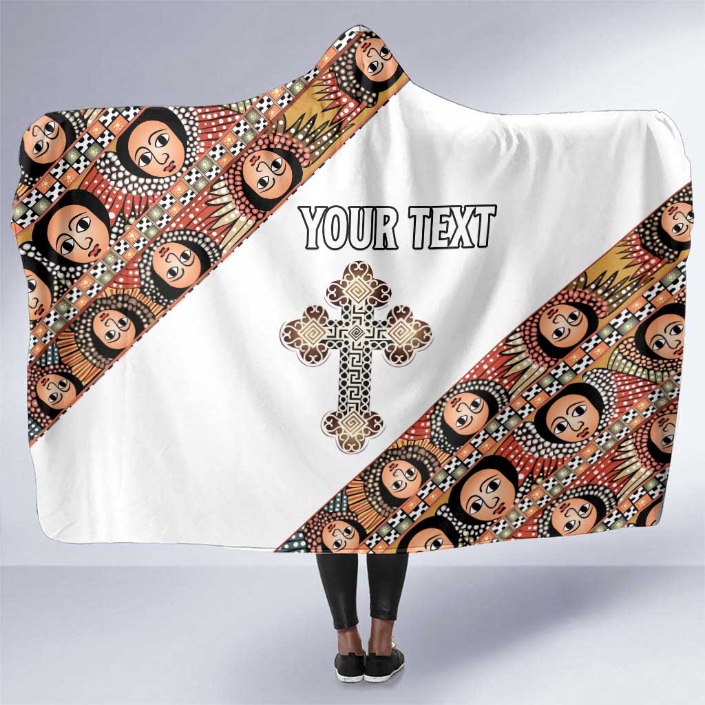 Personalized Ethiopia Hooded Blanket Ethiopian Orthodox Church Angel