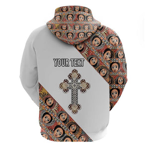 Personalized Ethiopia Hoodie Ethiopian Orthodox Church Angel