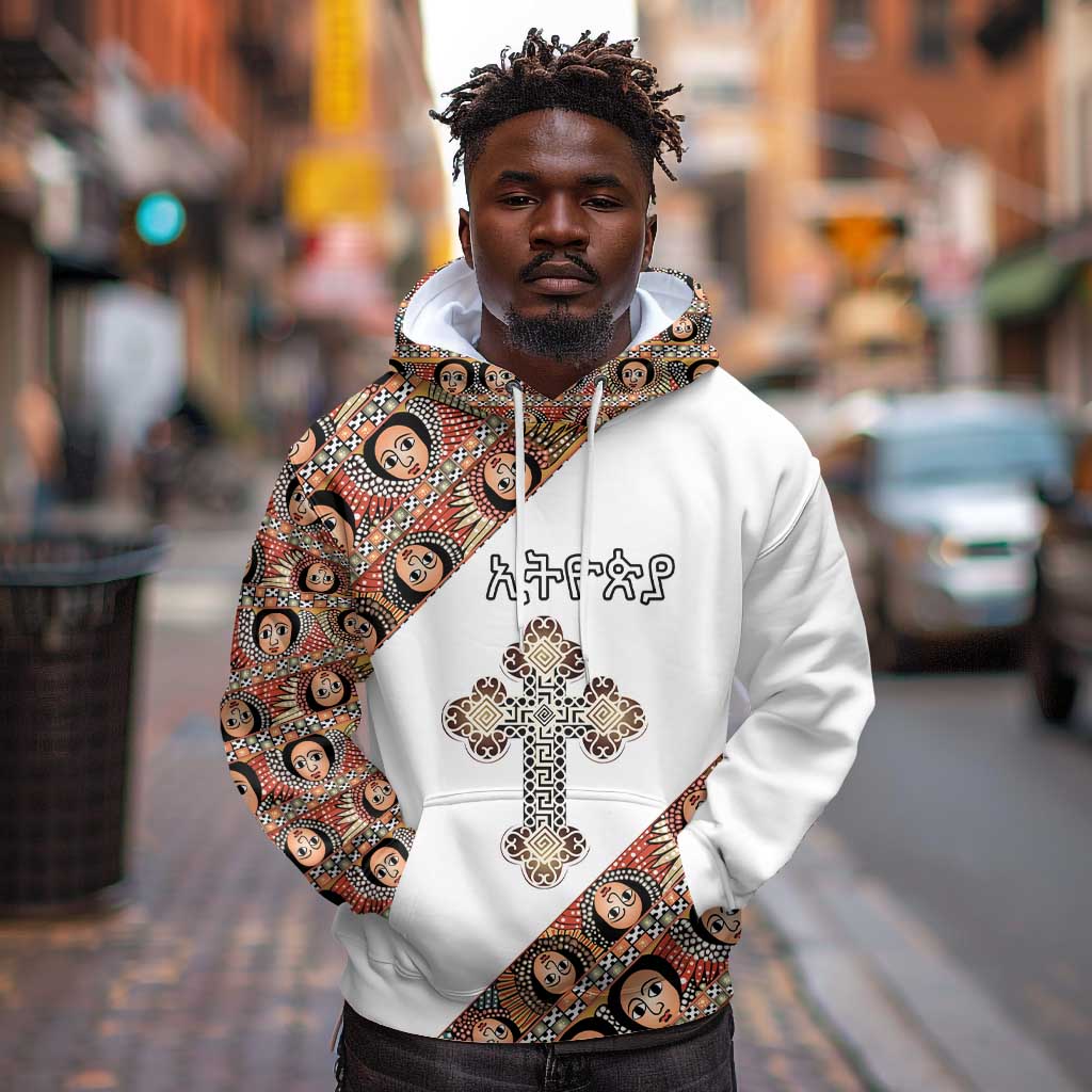 Personalized Ethiopia Hoodie Ethiopian Orthodox Church Angel