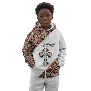 Personalized Ethiopia Kid Hoodie Ethiopian Orthodox Church Angel