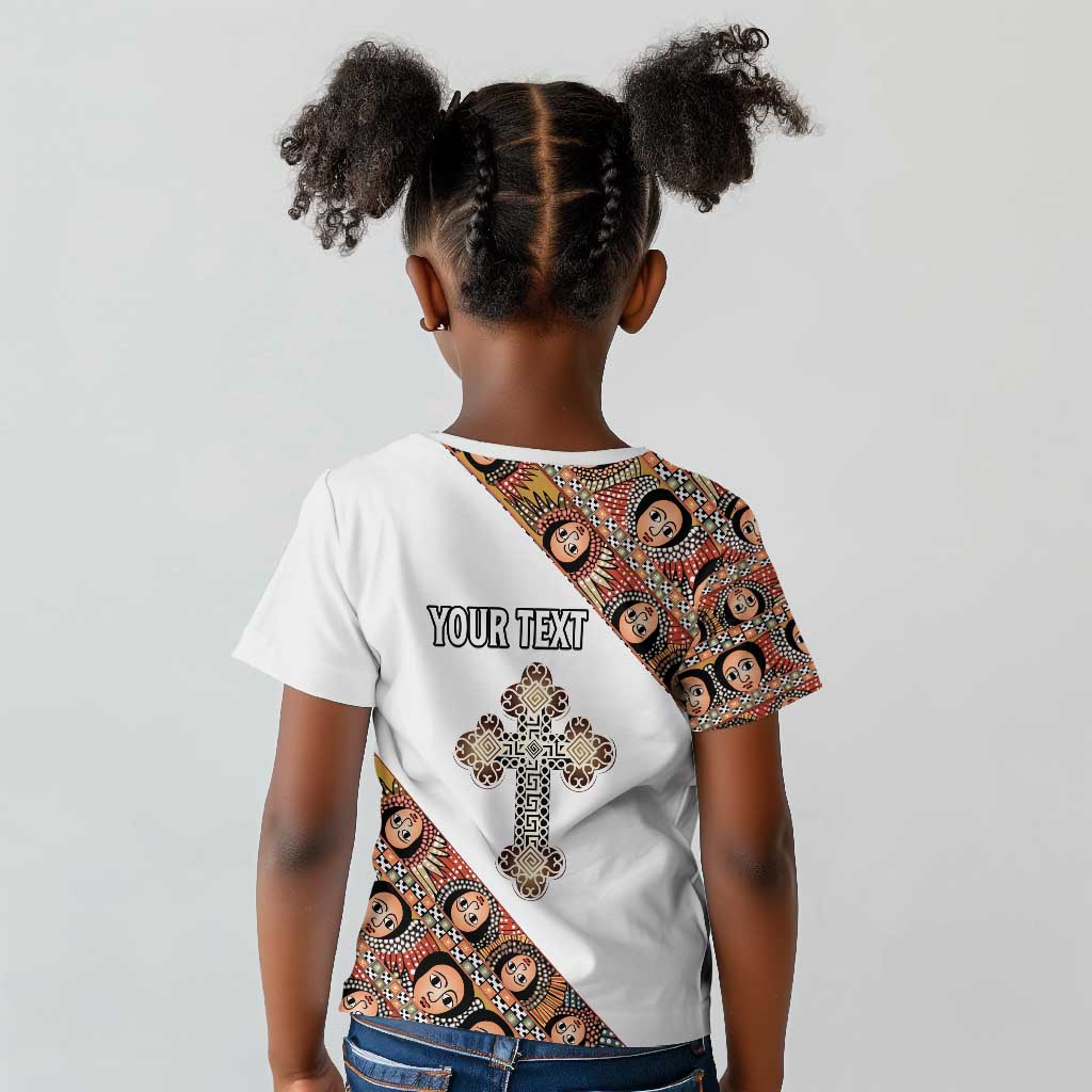 Personalized Ethiopia Kid T shirt Ethiopian Orthodox Church Angel