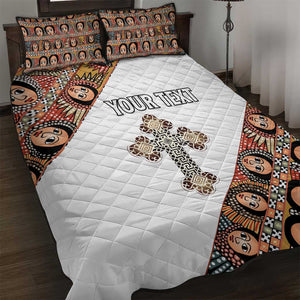 Personalized Ethiopia Quilt Bed Set Ethiopian Orthodox Church Angel
