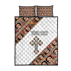 Personalized Ethiopia Quilt Bed Set Ethiopian Orthodox Church Angel