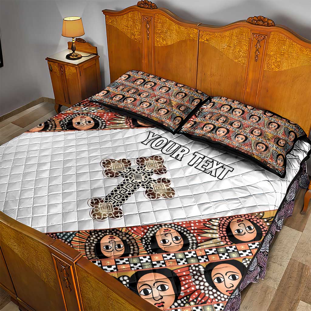 Personalized Ethiopia Quilt Bed Set Ethiopian Orthodox Church Angel