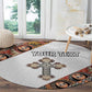 Personalized Ethiopia Round Carpet Ethiopian Orthodox Church Angel