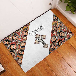 Personalized Ethiopia Rubber Doormat Ethiopian Orthodox Church Angel