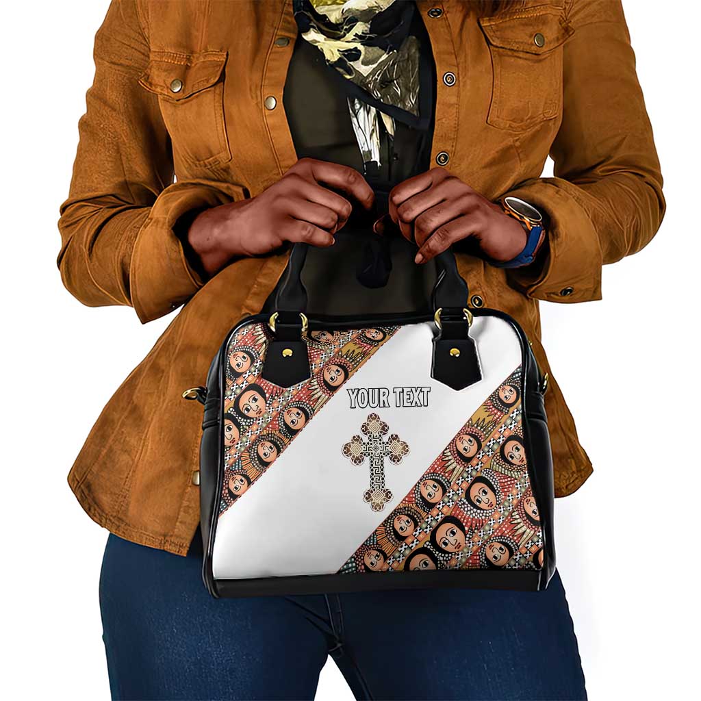 Personalized Ethiopia Shoulder Handbag Ethiopian Orthodox Church Angel