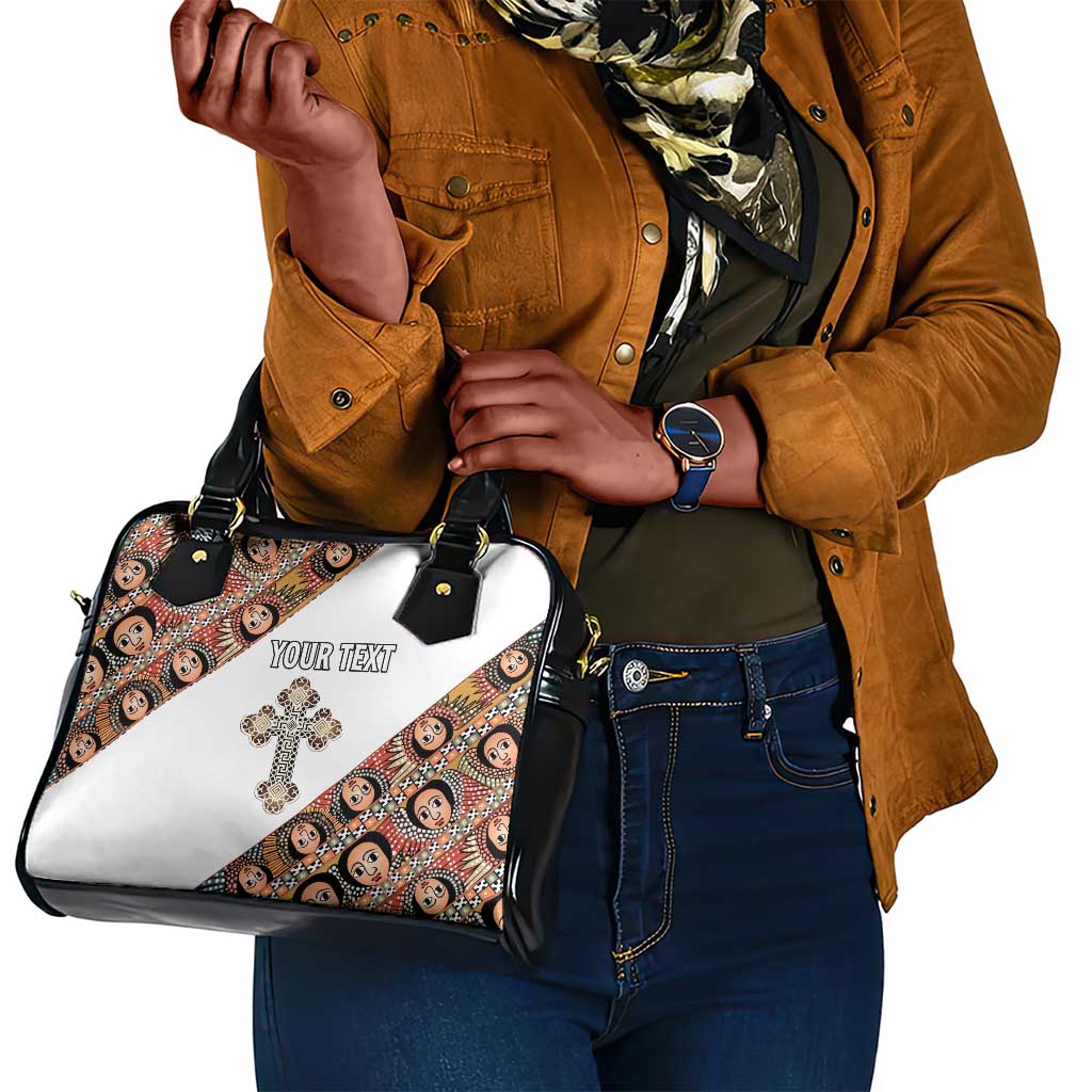 Personalized Ethiopia Shoulder Handbag Ethiopian Orthodox Church Angel