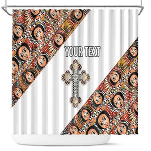 Personalized Ethiopia Shower Curtain Ethiopian Orthodox Church Angel