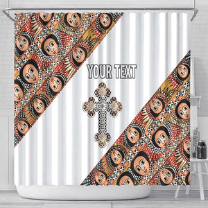 Personalized Ethiopia Shower Curtain Ethiopian Orthodox Church Angel