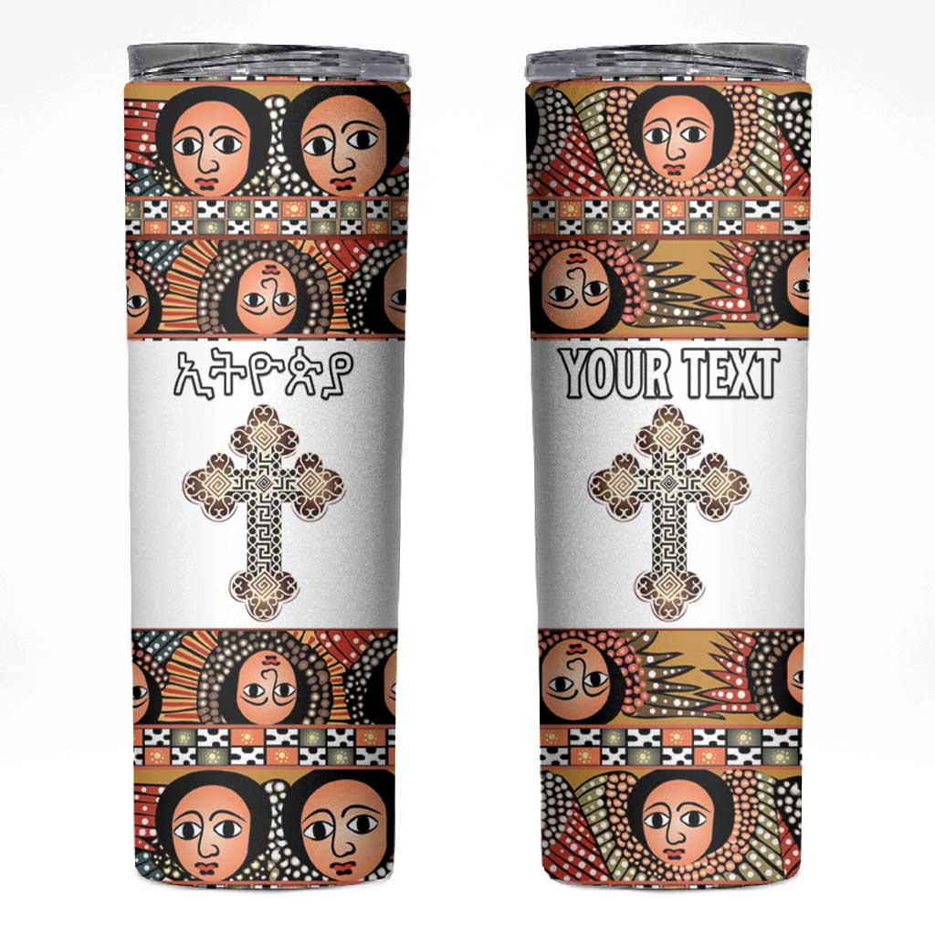 Personalized Ethiopia Skinny Tumbler Ethiopian Orthodox Church Angel