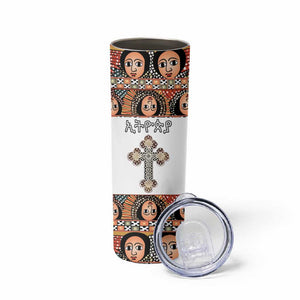 Personalized Ethiopia Skinny Tumbler Ethiopian Orthodox Church Angel