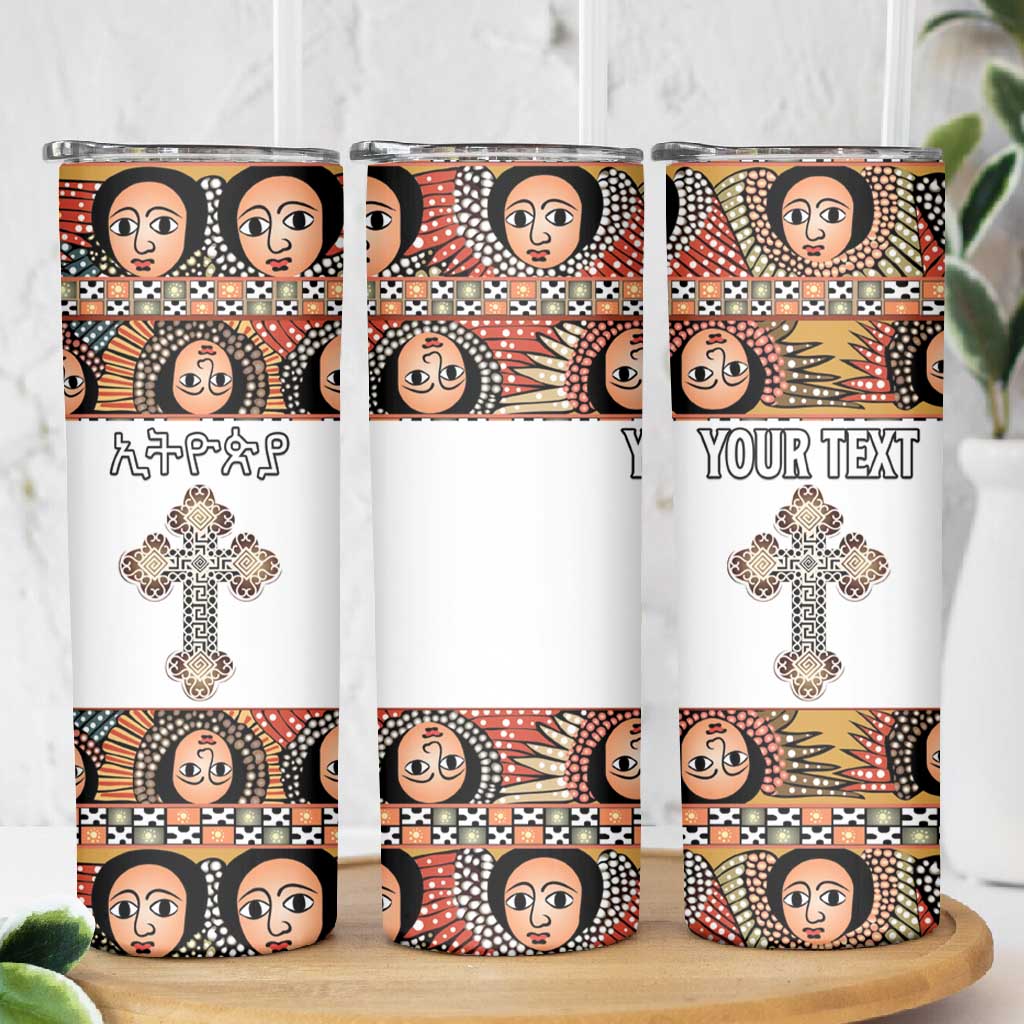 Personalized Ethiopia Skinny Tumbler Ethiopian Orthodox Church Angel