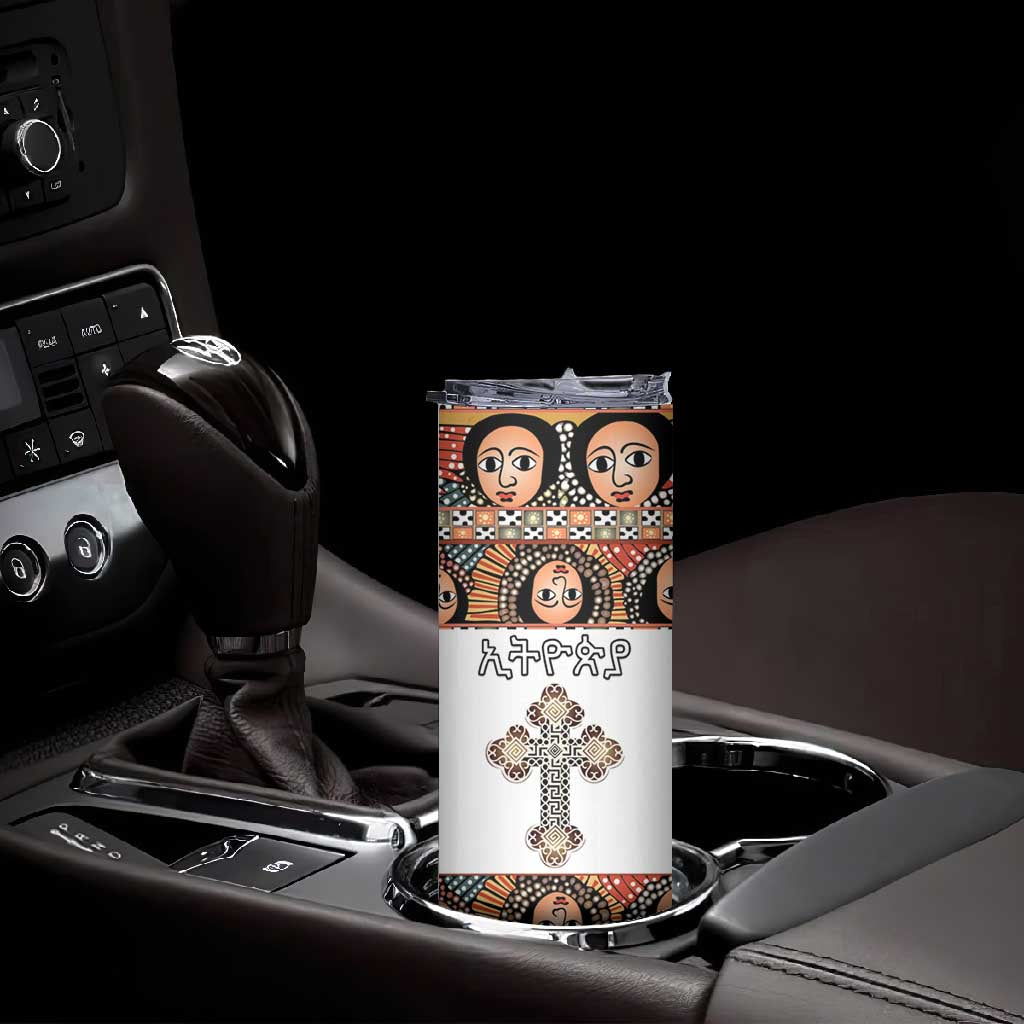 Personalized Ethiopia Skinny Tumbler Ethiopian Orthodox Church Angel