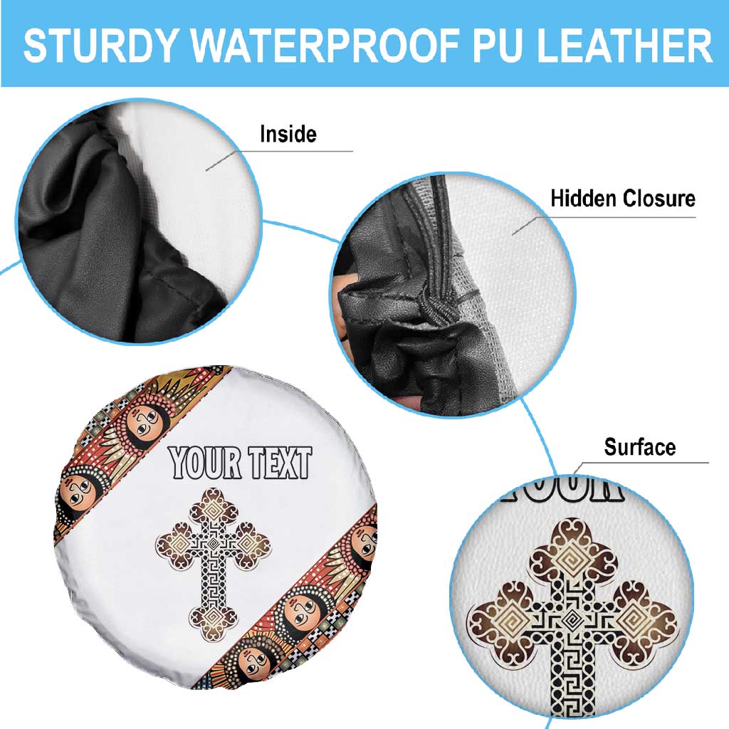 Personalized Ethiopia Spare Tire Cover Ethiopian Orthodox Church Angel