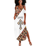 Personalized Ethiopia Summer Maxi Dress Ethiopian Orthodox Church Angel