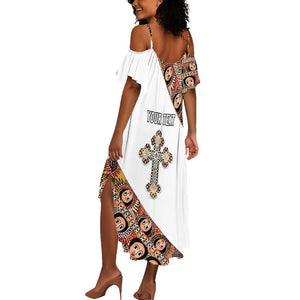 Personalized Ethiopia Summer Maxi Dress Ethiopian Orthodox Church Angel