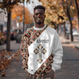 Personalized Ethiopia Sweatshirt Ethiopian Orthodox Church Angel