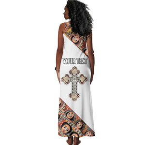 Personalized Ethiopia Tank Maxi Dress Ethiopian Orthodox Church Angel