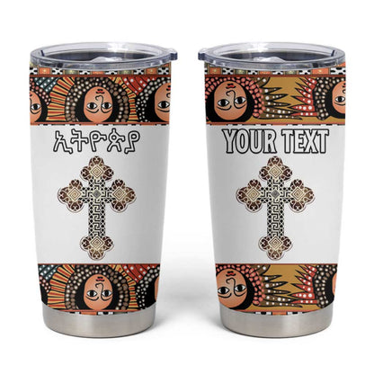 Personalized Ethiopia Tumbler Cup Ethiopian Orthodox Church Angel