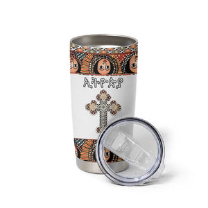 Personalized Ethiopia Tumbler Cup Ethiopian Orthodox Church Angel