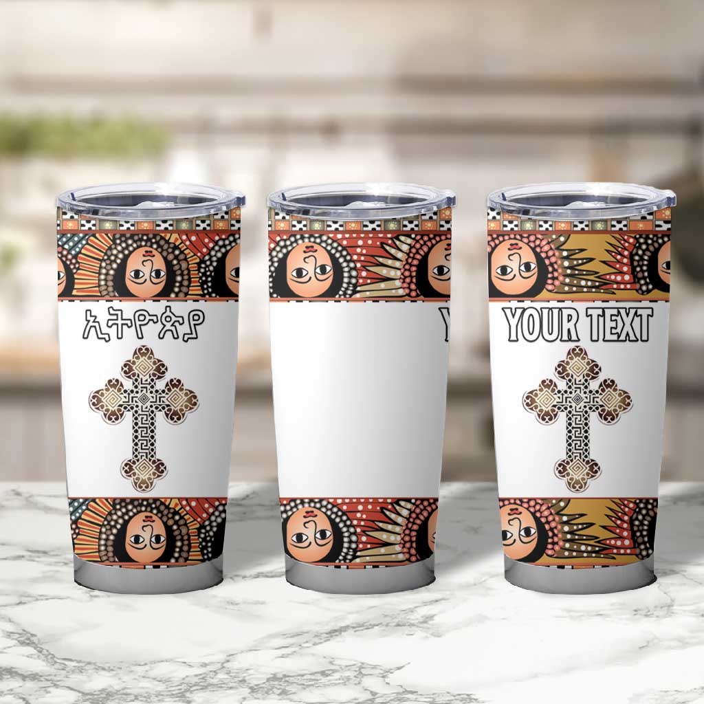 Personalized Ethiopia Tumbler Cup Ethiopian Orthodox Church Angel